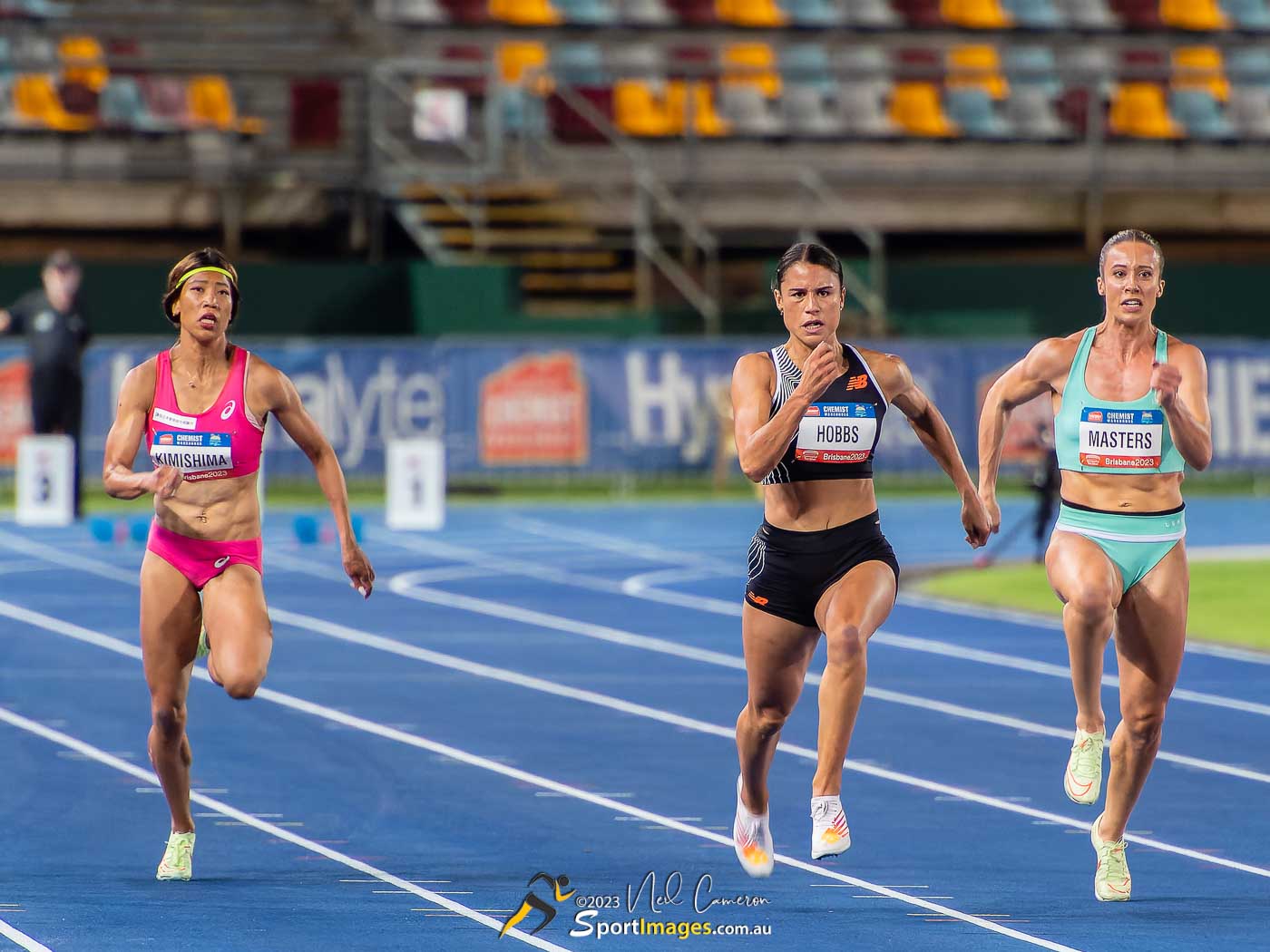 Kimishima, Zoe Hobbs, Bree Masters, Women's 100m A Race